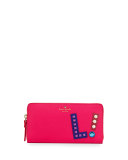 hartley lane lacey "l" wallet, nightlife blue