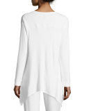 Uneven-Hem Lounge Top