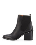 Renee Leather Ankle Boot, Black