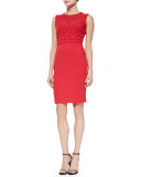 Sleeveless Art Nouveau Dondi Dress, Tivoli Red