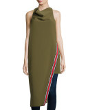 A Better Tomorrow Asymmetric Dress, Khaki