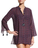 Lisa Floral-Print Tunic Coverup