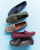 Uma Studded Suede Loafer, Pine