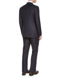 Trofeo Graph-Check Two-Piece Suit, Navy
