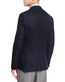 Roan Textured Modern-Fit Blazer, Navy