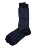 Merino-Blend Mini-Triangle Socks