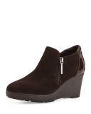 Nakita Suede Wedge Bootie