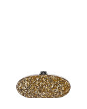 Edie Confetti Acrylic Clutch Bag, Golden