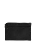 Woven Leather Portfolio Case