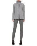 Turtleneck Vented-Hem Sweater, Cliff