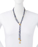 Rain Flurries Triple Strand Scarf Necklace