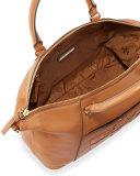 Bombé-T Medium Slouchy Satchel Bag, Tan