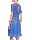 Lace Fit-and-Flare Dress