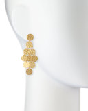 24k Gold-Plated Shimmer Cascade Earrings
