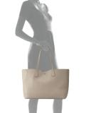 Perry Leather Tote Bag, French Gray