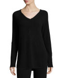 Cashmere V-Neck Lounge Top