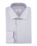 Prince of Wales Woven Dress Shirt, Dusty Lavender