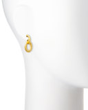 Galahad 24K Hoop Drop Earrings