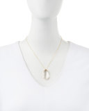 Pear White Quartz Pendant Necklace