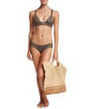Neutra Bralette Swim Top, Taupe