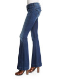 Ferris Low-Rise Flare-Leg Jeans, Canal