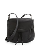 Maverick Leather Shoulder Bag, Black