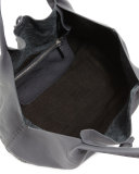 Large Woven Cervo Hobo Sling Bag, Dark Gray/Black