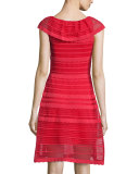 Off-The-Shoulder Scallop Dress