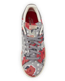 Stan Smith Floral Sneaker, Solid Gray/Unity Pink