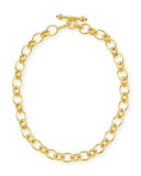 Lampedusa 19k Gold Link Necklace, 17"L