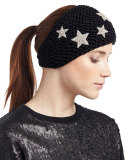 Galaxy Star Alpaca Kerchief, Black