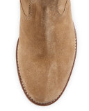 Crisi Suede Western Bootie, Beige