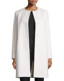 Rabbit Fur & Wool Jacket, Parchment