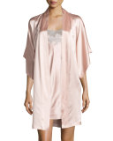 Jasmine Lace-Trim Chemise, Warm White