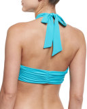 Bocas Convertible Halter/Bandeau Swim Top, Caribbean