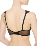 Edenic Lace Underwire Bra, Black
