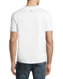 Tonal Animal Jacquard Polo Shirt, White