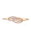 Hinged Diamond Leaf Bracelet