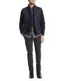 Lightweight Quilted Tech Vest, Dark Navy