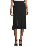 Ellerie Carwash Midi Skirt, Black