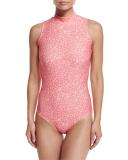 UPF 50 Check One-Piece Swimsuit