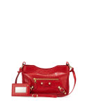 Giant 12 Golden Lambskin Shoulder Bag, Red
