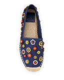 Marguerite Floral Canvas Espadrille Flat