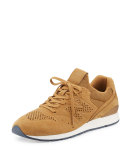 696 Deconstructed Lace-Up Sneaker, Beige