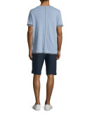 Thermal-Stitch Drawstring Shorts, Coastal