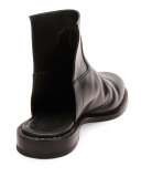 Leather Cutout Boot Sandal, Black