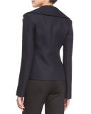 Nokbo Structured-Lapel Tie Jacket, Dark Navy