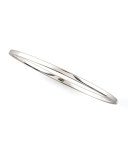 Oval Bangle, White Bangle