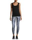 Sequin-Print Performance Leggings