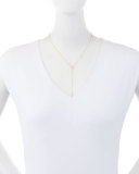 Flawless Kite Lariat Necklace with Diamonds